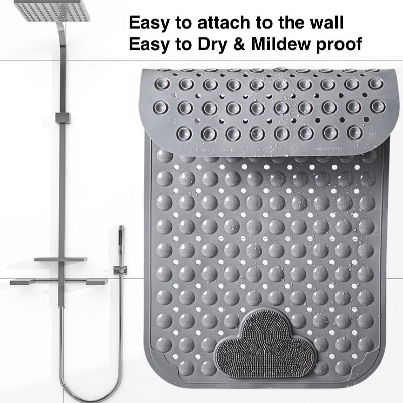 Bubble Design Bath Mat, Non-slip Bath Mat with Suction Cups, Foot Massage Bathroom Mat for Home