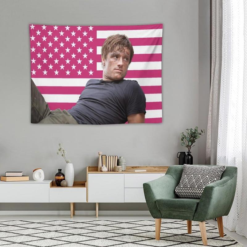 MAOQIANMAN Josh Actor hutcherson Tapestry Wall Hanging Flag Art Aesthetic Poster Dorm Tapestries For Bedroom Party Home Living Room Decor 30