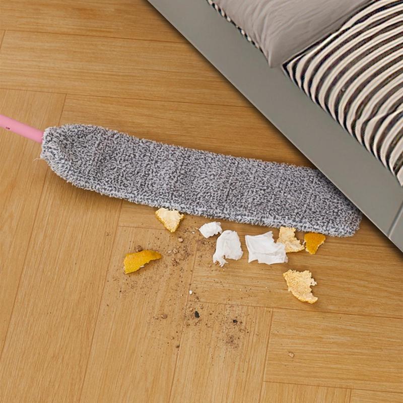 Long Handle Cleaning Broom, Crevice Dust Cleaning Brush, Household Dust Sweeping Mop Cleaning Tool for Bedside, Sofa, Couch, Carpet, Home Care Supplies, 2024 Home Bundles