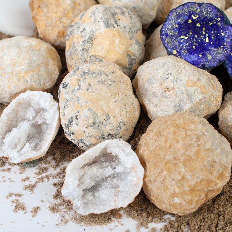 Bucket of Geodes-Gallon Contains over 12geodes Hollow