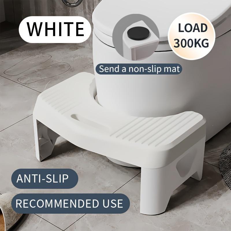 Toilet Stool, Household Thickened Toilet Stool, Anti-slip Footstool for Toilets, Durable and Sturdy Bathroom Accessories