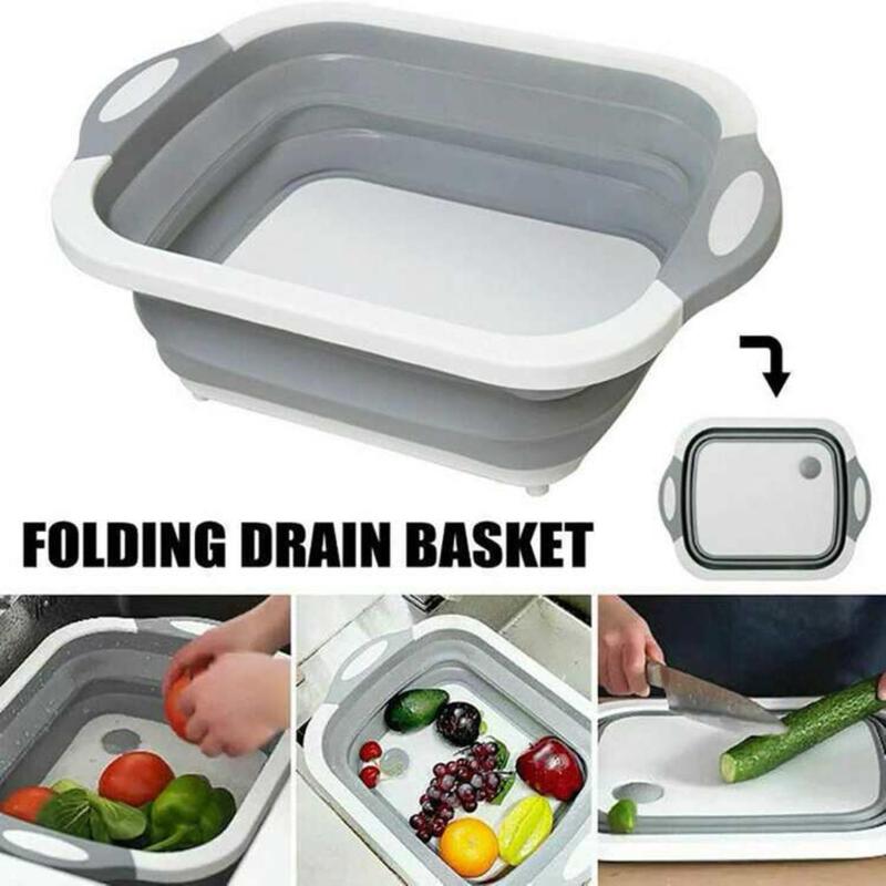 Foldable Washbasin, 1 Count Portable Sink Foot Bucket, Multifunctional Plastic Food Washing Basin, Suitable for Camping, BBQ, Fishing Basin