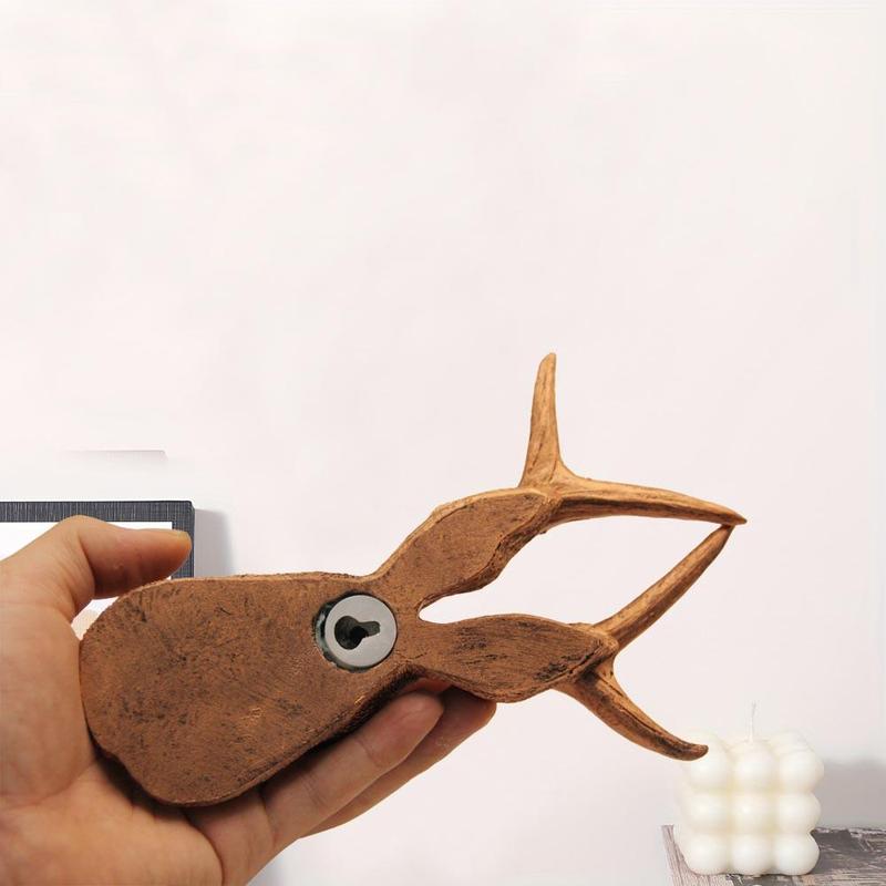 Animal Head Shaped Wall Hanging Decor, 1 Count Modern Art Creative Animal Head Wall Art, Home Living Room Bedroom Office Wall Decor