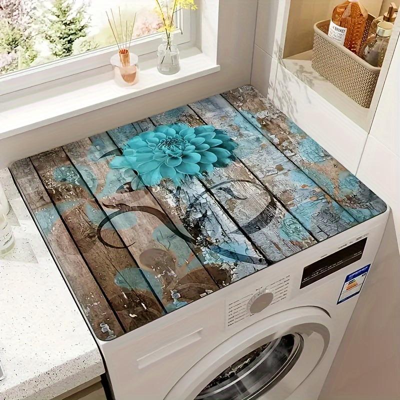 Washing Machine Dust Pad, Farmhouse Style Washing Machine Top Mat, Water Absorbent Pad, Quick Drying Refrigerator Pad, Microwave Dust Pad, Christmas Gifts, Christmas Decorations