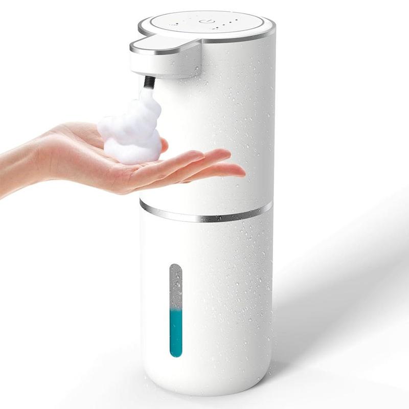 Automatic Sensor Foam Soap Dispenser, 1 Count USB Rechargeable Wall Mounted Soap Dispenser, Adjustable Soap Dispenser for Bathroom & Kitchen