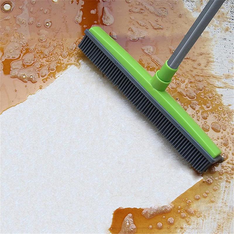 Household Long Handle Broom, Pet Hair Cleaning Broom, Pet Cleaning Supplies, Household Cleaning Tool for Wood Floor Tile Window