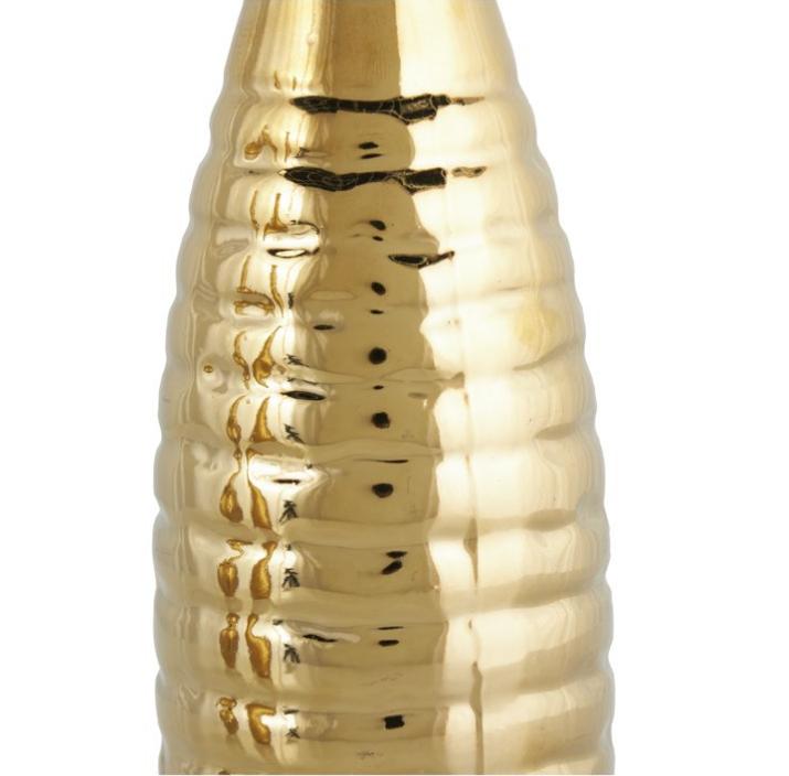 Glamorous and Elegant Gold Ceramic Vase Set of 3, 12