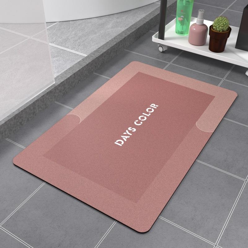 Diatom Mud Absorbent Mat Bathroom Floor Mat Soft Diatomite Non-Slip Bathroom Mat Kitchen Floor Mat Quick Dry