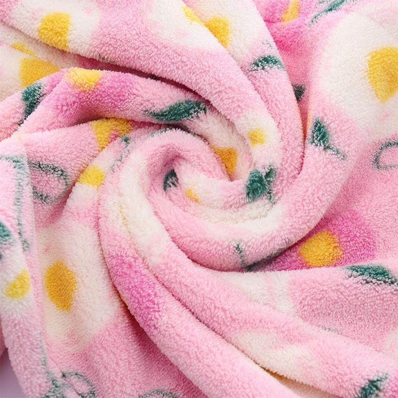 Floral Pattern Hair Drying Towel, 1 Count Soft Absorbent Hair Towel Wrap, Hair Drying Towel for Curly Hair, Bathroom Supplies for Daily Use