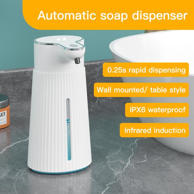 Automatic Induction Soap Dispenser, 1 Count Wall Mounted Or Desktop Soap Dispenser, Electric Soap Dispenser for Home Bathroom Kitchen