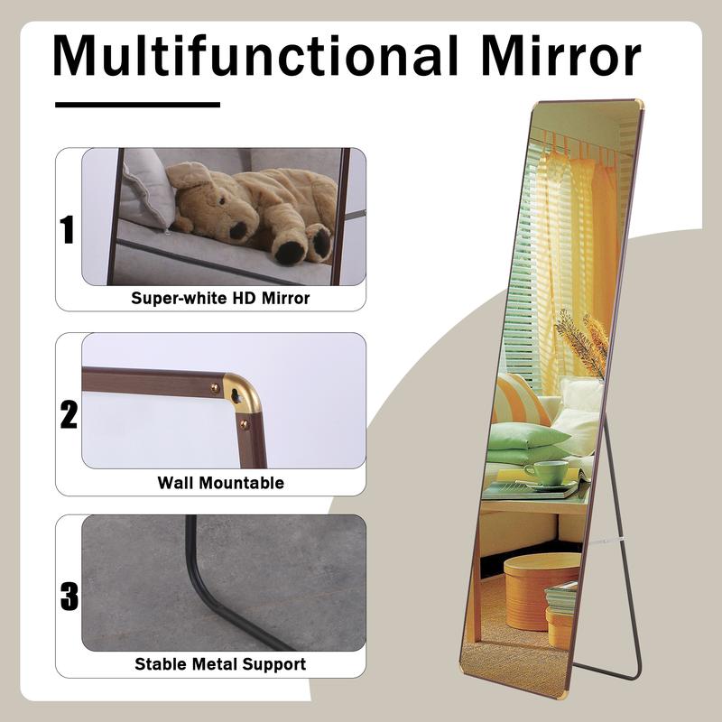 The 4th generation floor standing full-length mirror. wall mirror, bathroom makeup mirror, bedroom foyer, clothing store, wall mounted. 60 