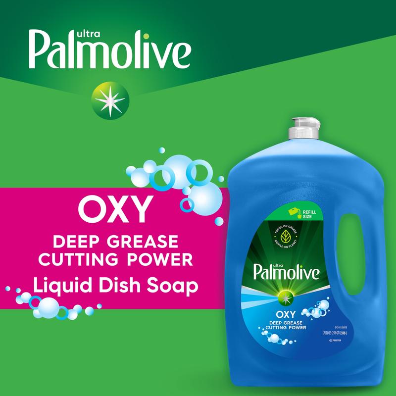 Palmolive Ultra Liquid Dish Soap, Oxy Power Degreaser - 70 Fluid Ounce