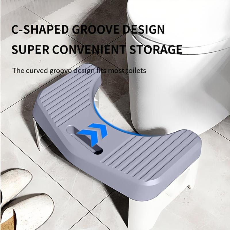 Toilet Stool, Household Thickened Toilet Stool, Anti-slip Footstool for Toilets, Durable and Sturdy Bathroom Accessories